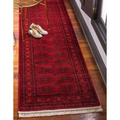 Buy 🔥 Tekke Cleveland Red 2' 7 x 10' 0 Runner Rug by Unique Loom 🤩 -Unique Loom Shop red unique loom area rugs 3126450 31 1000