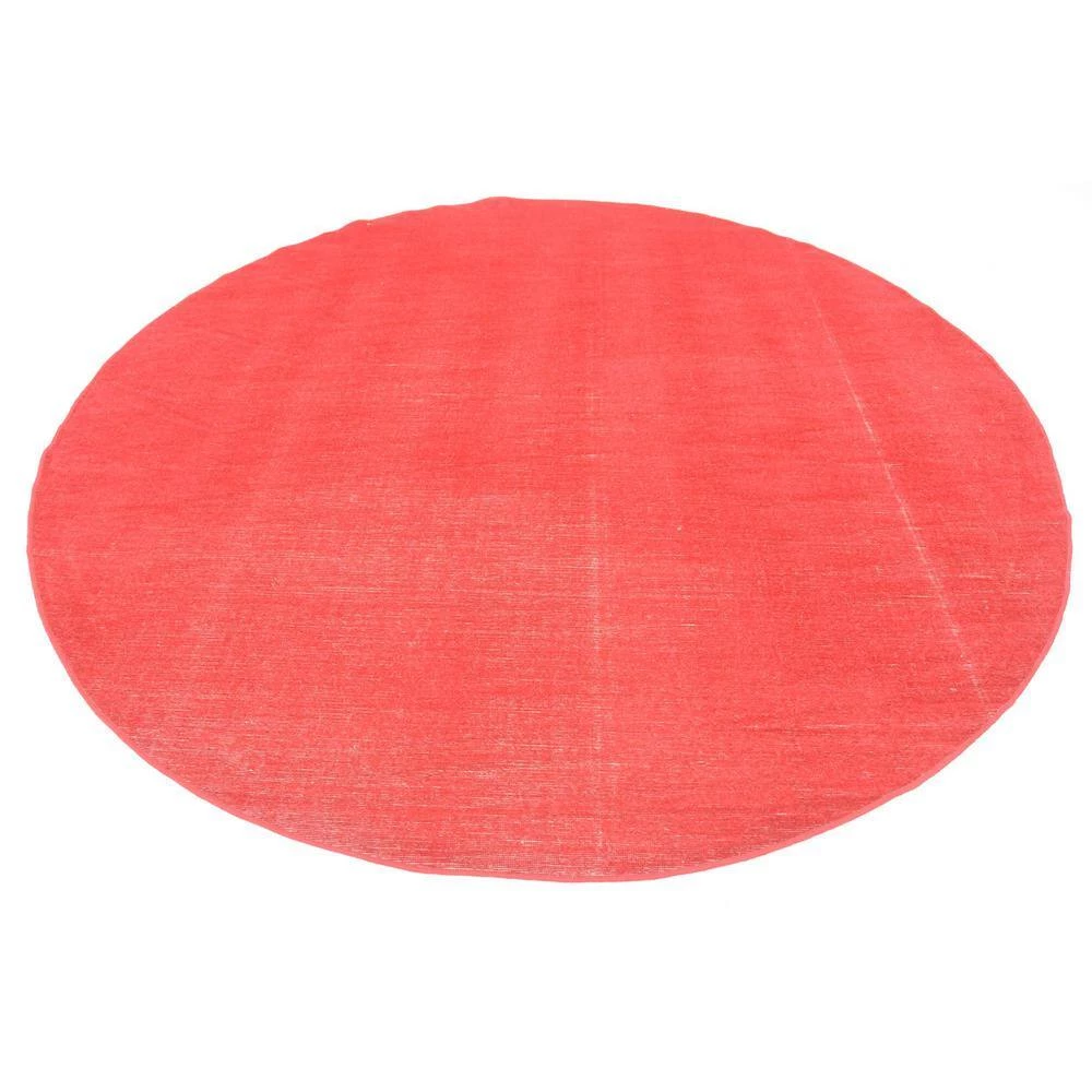 Budget 🎁 Williamsburg Solid Red 8' 0 x 8' 0 Round Rug by Unique Loom 🛒 5 Budget 🎁 Williamsburg Solid Red 8' 0 x 8' 0 Round Rug by Unique Loom 🛒 - Image 3