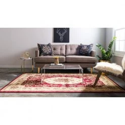 Cheap 😀 Versailles Phillipe Red 8' 0 x 11' 4 Area Rug by Unique Loom 🌟 14 Cheap 😀 Versailles Phillipe Red 8' 0 x 11' 4 Area Rug by Unique Loom 🌟 -Unique Loom Shop red unique loom area rugs 3129914 4f 1000