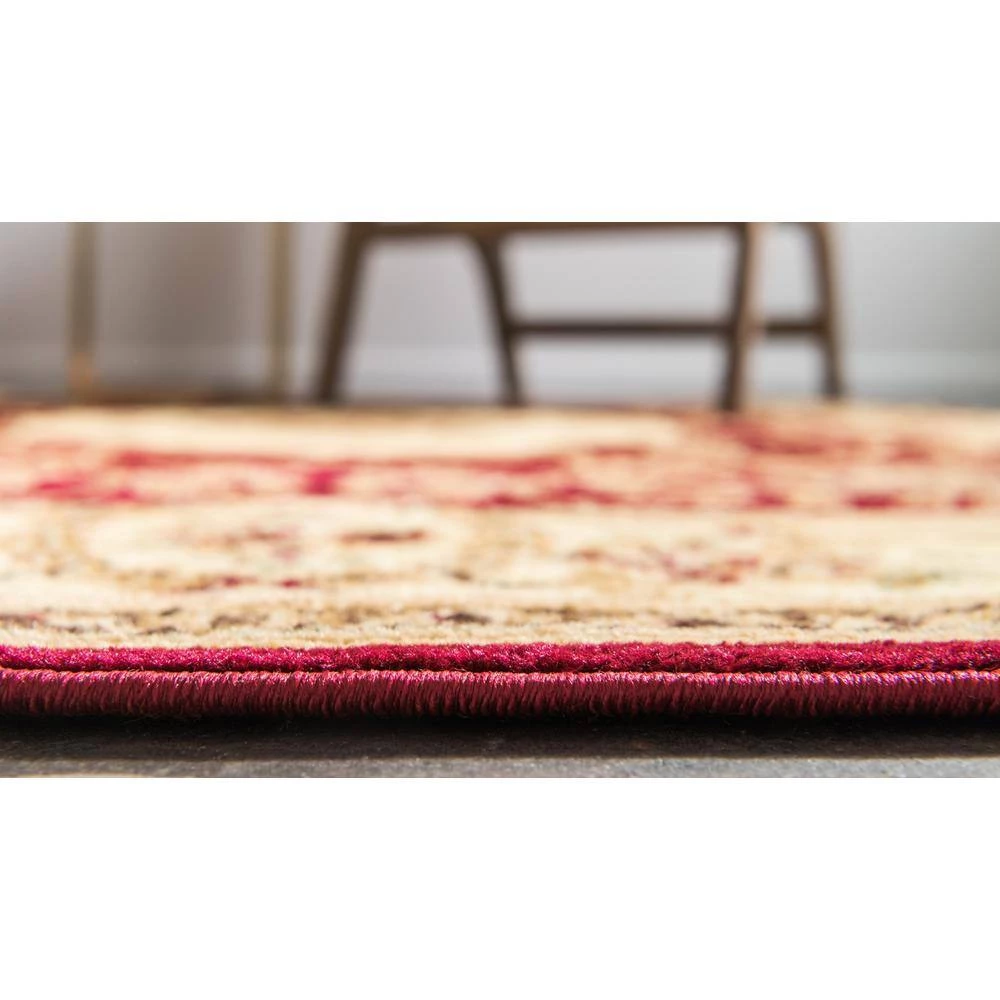 Cheap 😀 Versailles Phillipe Red 8' 0 x 11' 4 Area Rug by Unique Loom 🌟 6 Cheap 😀 Versailles Phillipe Red 8' 0 x 11' 4 Area Rug by Unique Loom 🌟 - Image 4