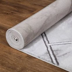 Best reviews of ✔️ BrightonCollection Bellucci Silver 2 ft. x 7 ft. Geometric Runner Rug by Concord Global Trading 🎉 -Unique Loom Shop silver concord global trading area rugs 80762 66 1000
