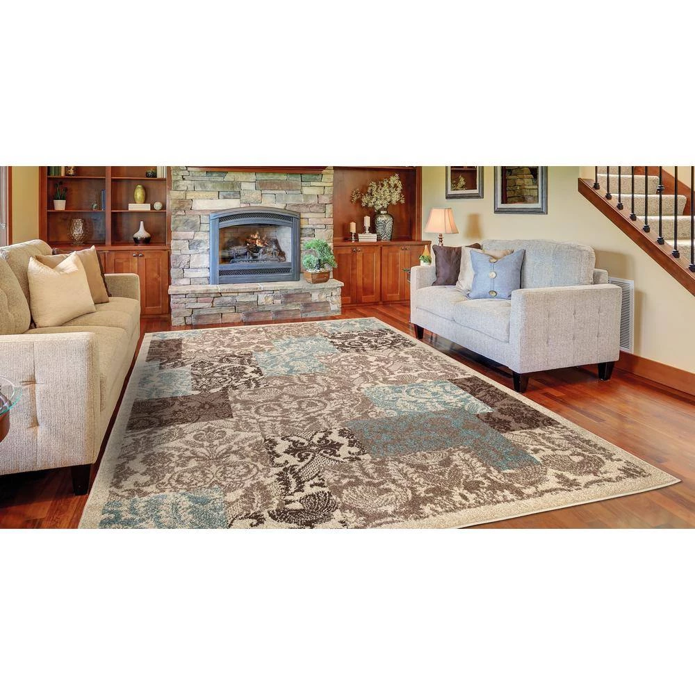 Best Pirce 👏 Chester Patchwork Soft 7 ft. x 9 ft. Area Rug by Concord Global Trading 😍 8 Best Pirce 👏 Chester Patchwork Soft 7 ft. x 9 ft. Area Rug by Concord Global Trading 😍 - Image 6