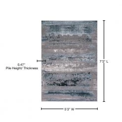 Best Sale ๐คฉ Thema Lakeside Teal 5 ft. x 7 ft. Area Rug by Concord Global Trading ๐ฅฐ 8 Best Sale ๐คฉ Thema Lakeside Teal 5 ft. x 7 ft. Area Rug by Concord Global Trading ๐ฅฐ -Unique Loom Shop teal concord global trading area rugs 29365 40 1000