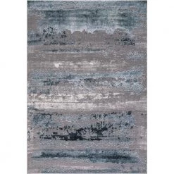 Best Sale 🤩 Thema Lakeside Teal 5 ft. x 7 ft. Area Rug by Concord Global Trading 🥰