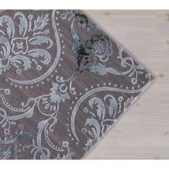 Cheapest 😉 Thema Large Damask Teal 3 ft. x 5 ft. Area Rug by Concord Global Trading 🔔 -Unique Loom Shop teal concord global trading area rugs 29664 c3 1000