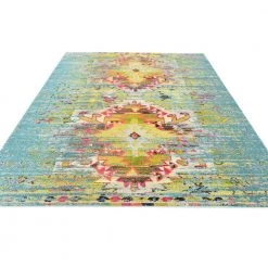 New 🥰 Vita Chagall Turquoise 8' 0 x 10' 0 Area Rug by Unique Loom ❤️ -Unique Loom Shop turquoise unique loom area rugs 3140043 a0 1000