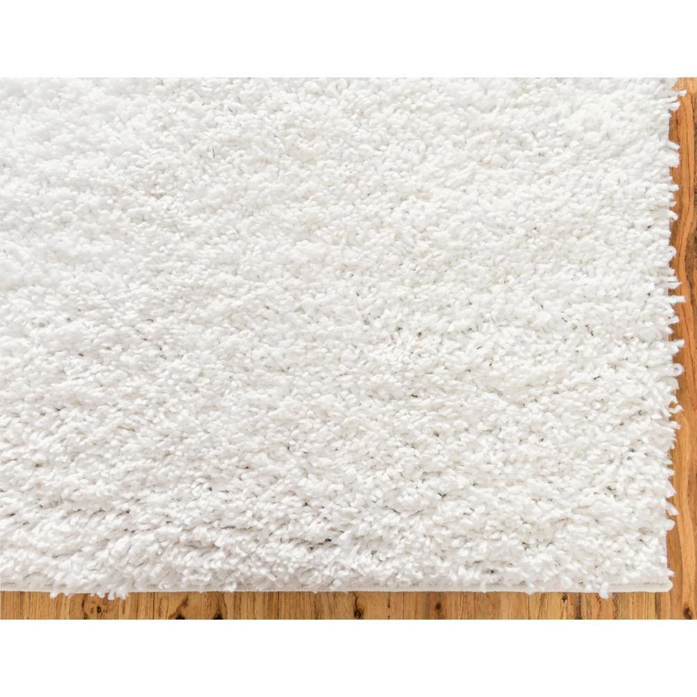 Best Sale ⌛ Davos Shag White 8 ft. x 8 ft. Round Area Rug by Unique Loom ✨ 5 Best Sale ⌛ Davos Shag White 8 ft. x 8 ft. Round Area Rug by Unique Loom ✨ - Image 3