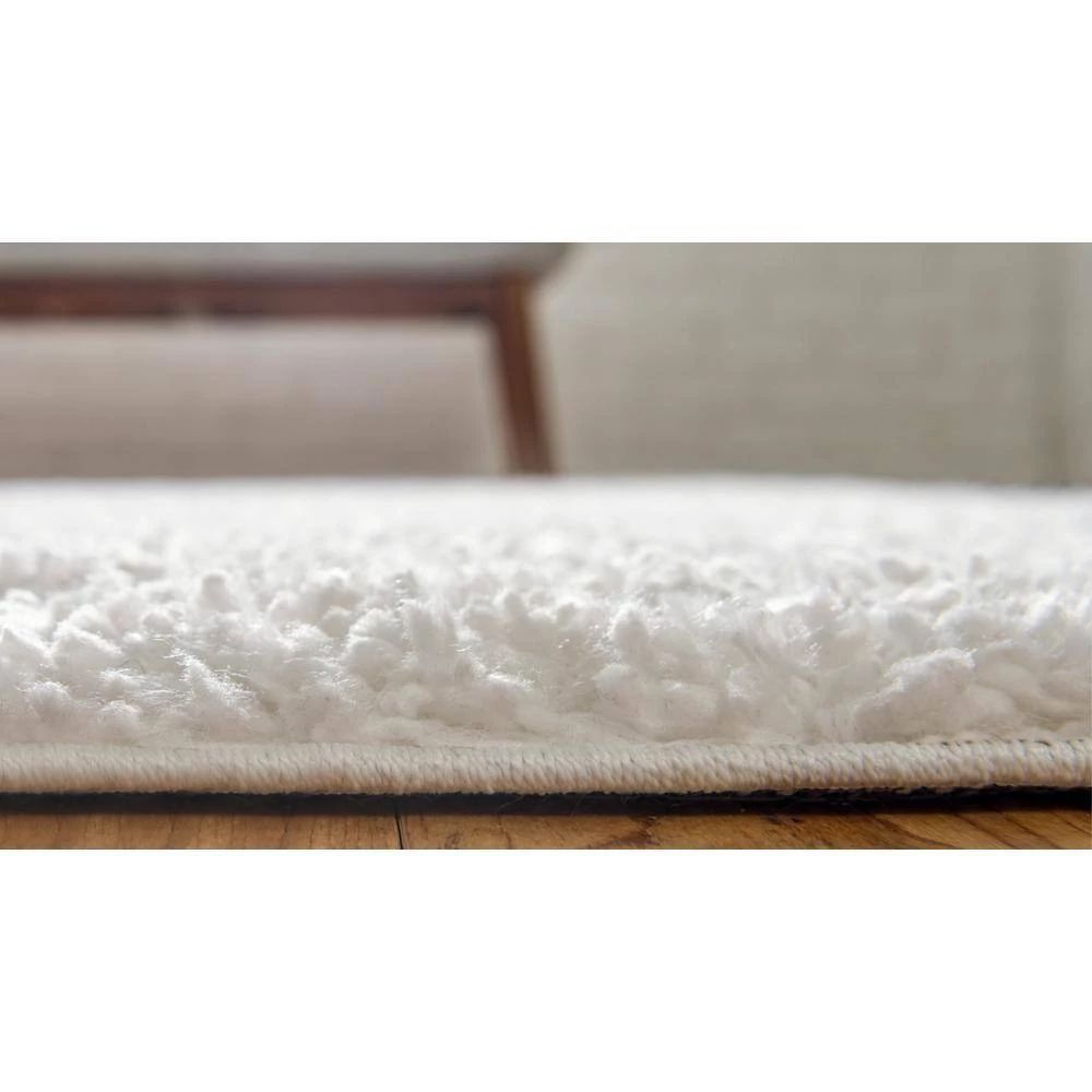 Best Sale ⌛ Davos Shag White 8 ft. x 8 ft. Round Area Rug by Unique Loom ✨ 9 Best Sale ⌛ Davos Shag White 8 ft. x 8 ft. Round Area Rug by Unique Loom ✨ - Image 7