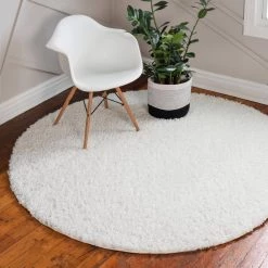 Best Sale ⌛ Davos Shag White 8 ft. x 8 ft. Round Area Rug by Unique Loom ✨ 19 Best Sale ⌛ Davos Shag White 8 ft. x 8 ft. Round Area Rug by Unique Loom ✨ -Unique Loom Shop white unique loom area rugs 3145935 31 1000