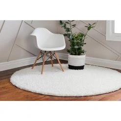 Best Sale ⌛ Davos Shag White 8 ft. x 8 ft. Round Area Rug by Unique Loom ✨ 15 Best Sale ⌛ Davos Shag White 8 ft. x 8 ft. Round Area Rug by Unique Loom ✨ -Unique Loom Shop white unique loom area rugs 3145935 c3 1000