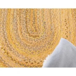 Brand new ⌛ Braided Chindi Yellow 8 ft. x 10 ft. Oval Area Rug by Unique Loom ✨ -Unique Loom Shop yellow unique loom area rugs 3142707 44 1000