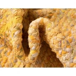 Brand new ⌛ Braided Chindi Yellow 8 ft. x 10 ft. Oval Area Rug by Unique Loom ✨ -Unique Loom Shop yellow unique loom area rugs 3142707 c3 1000