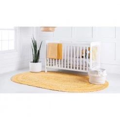 Brand new ⌛ Braided Chindi Yellow 8 ft. x 10 ft. Oval Area Rug by Unique Loom ✨ -Unique Loom Shop yellow unique loom area rugs 3142707 fa 1000